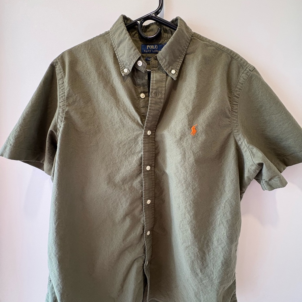 Ralph Lauren Olive Casual Button Down Shirt